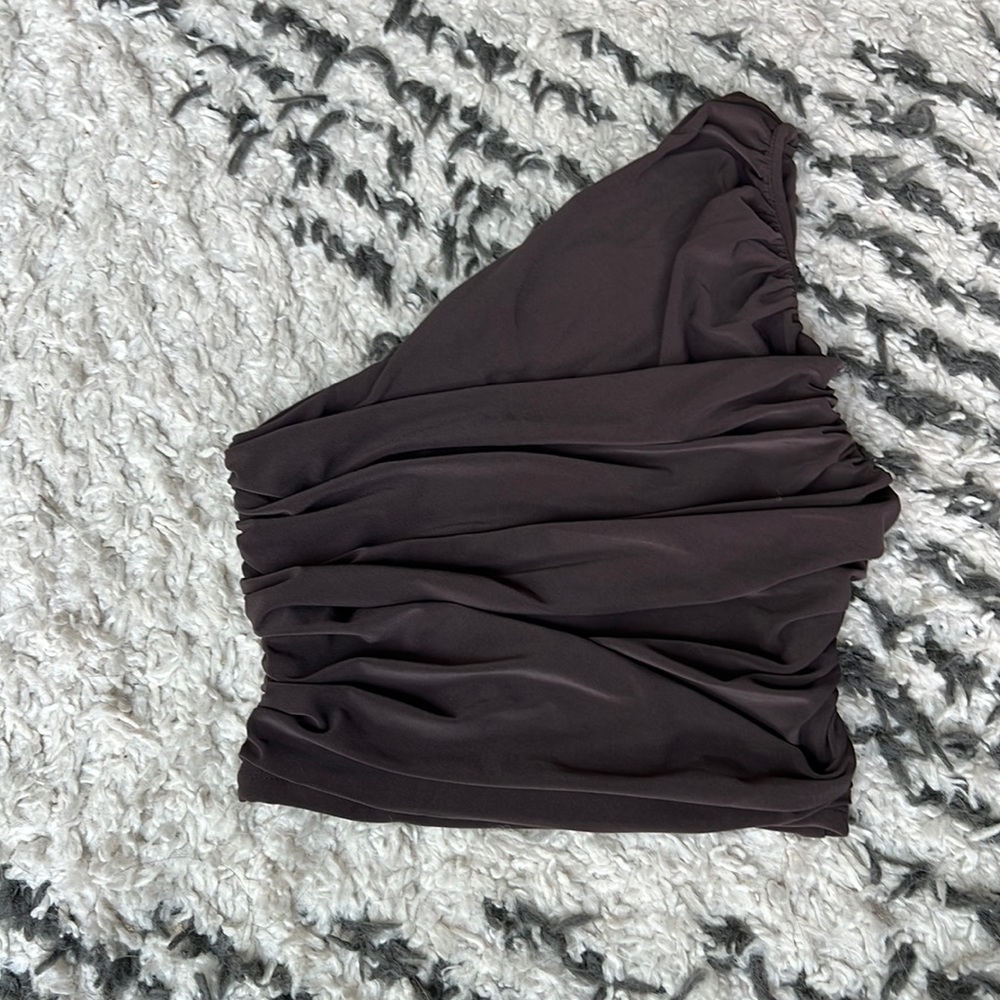 Brown Crop Top